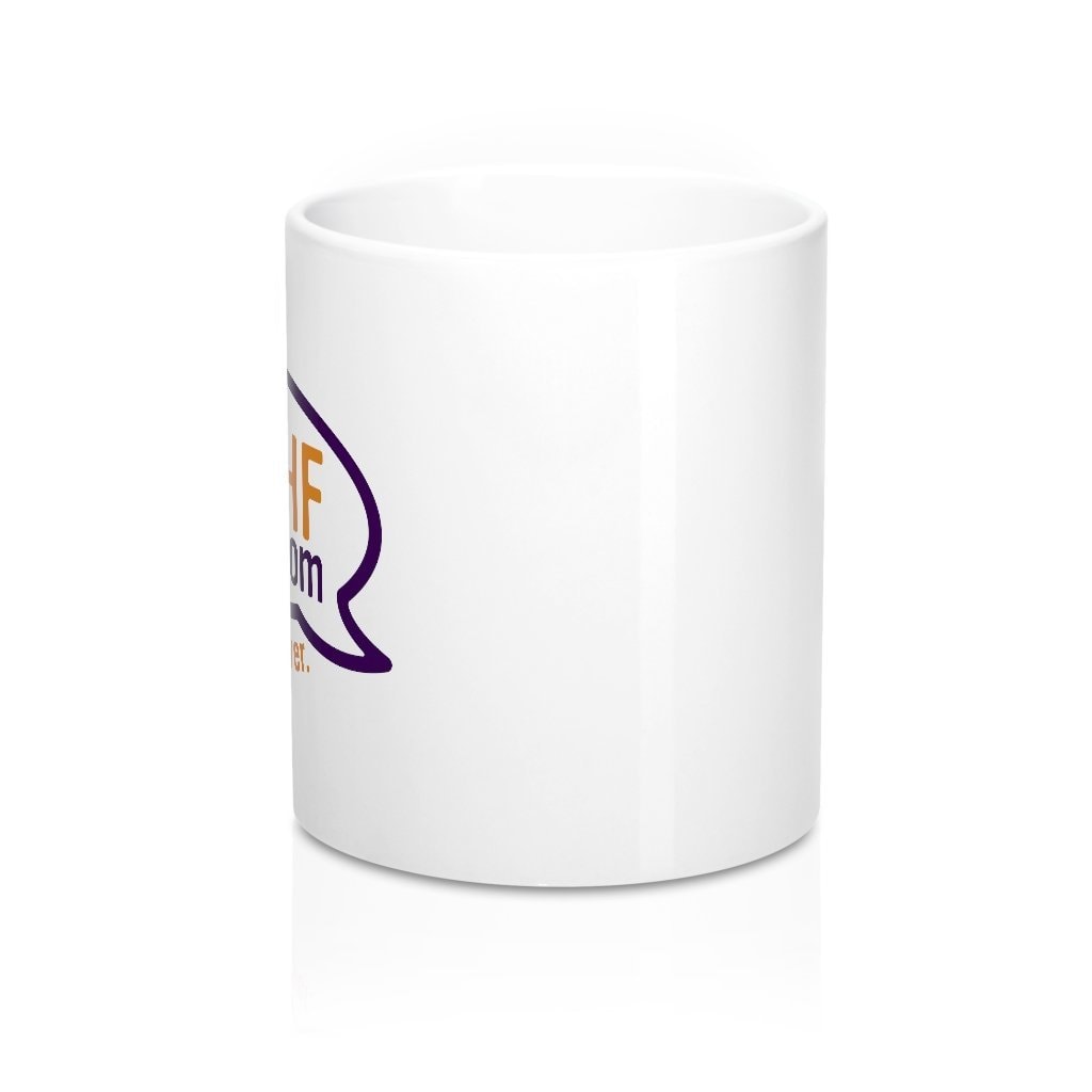 WUPHF.com Ceramic Coffee Mug - White 11oz Classic Shape