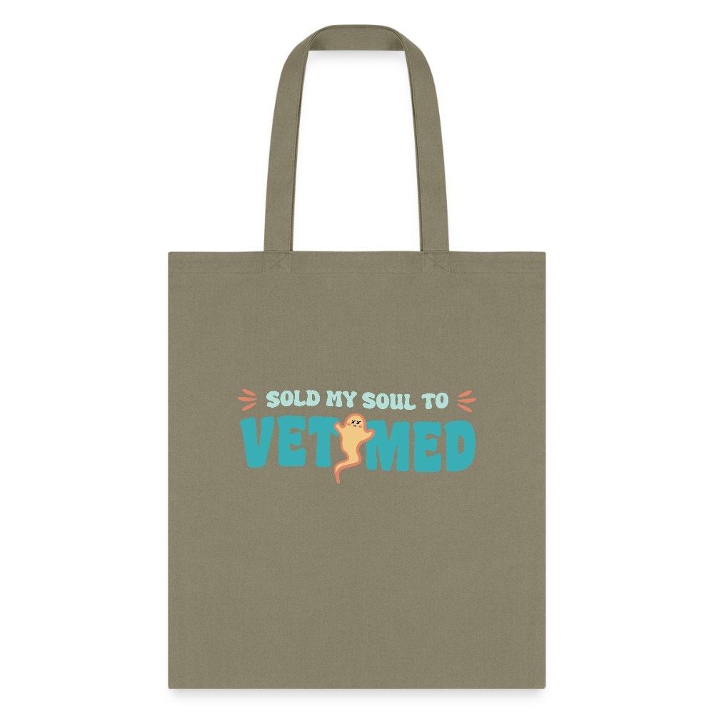 Sold My Soul to VET MED Cotton Tote Bag - Veterinary Medicine Design