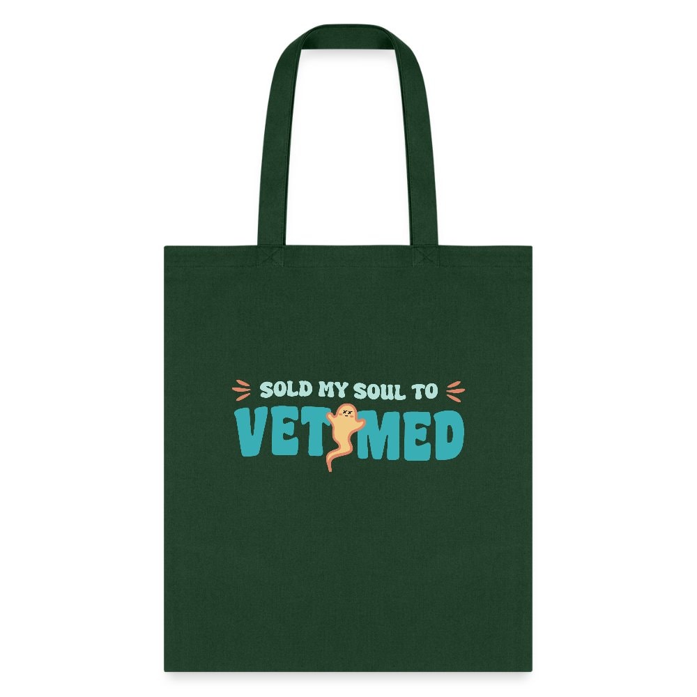 Sold My Soul to VET MED Cotton Tote Bag - Veterinary Medicine Design