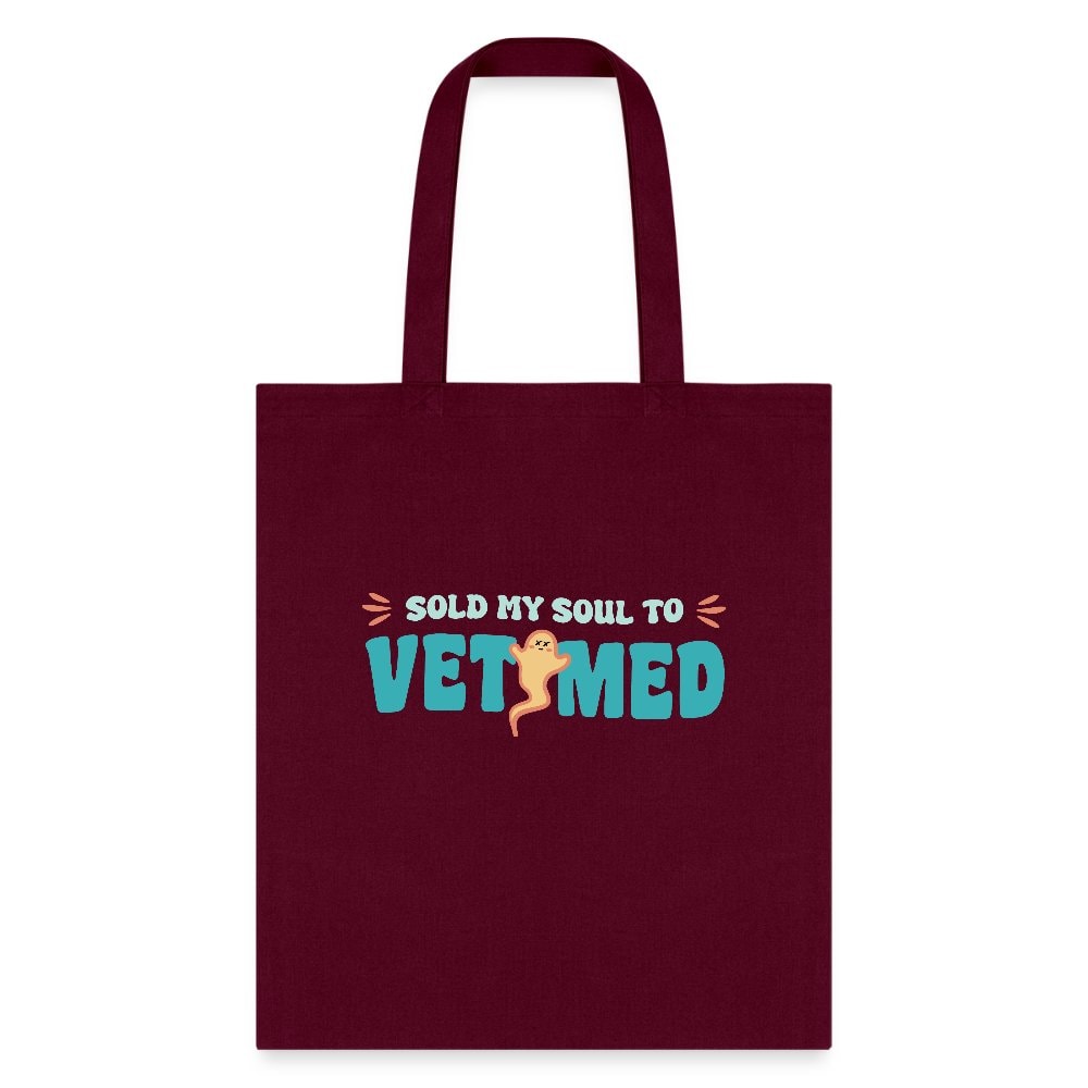 Sold My Soul to VET MED Cotton Tote Bag - Veterinary Medicine Design