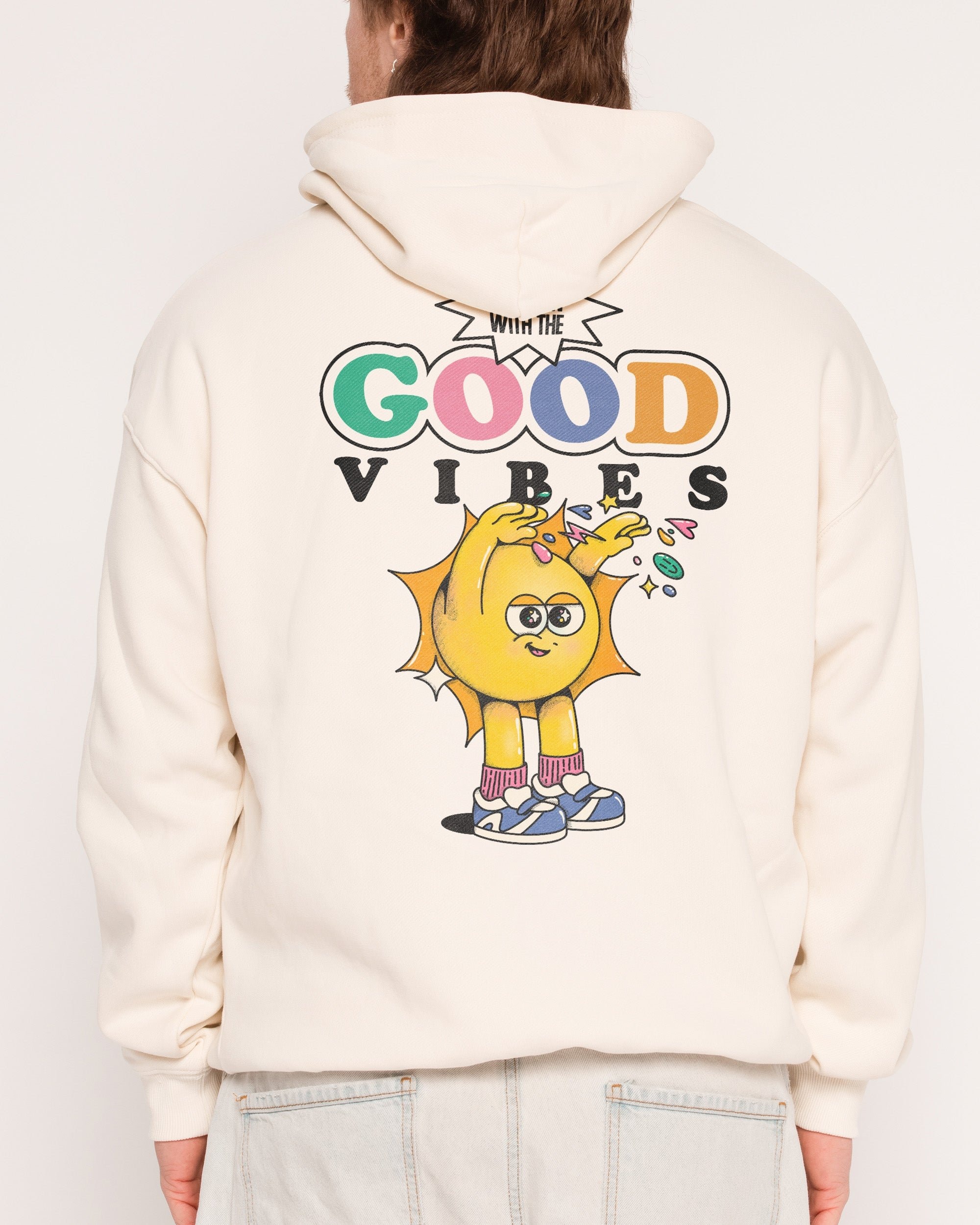 Hit Em' With the Good Vibes Hoodie - Premium Unisex Graphic Hoodie