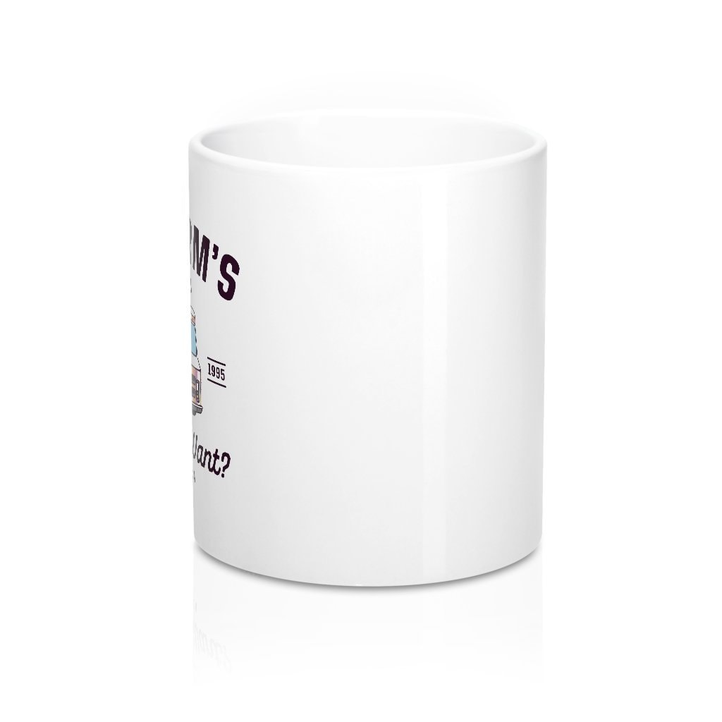 Big Worm's Ice Cream Coffee Mug - White Ceramic 11oz Classic Shape