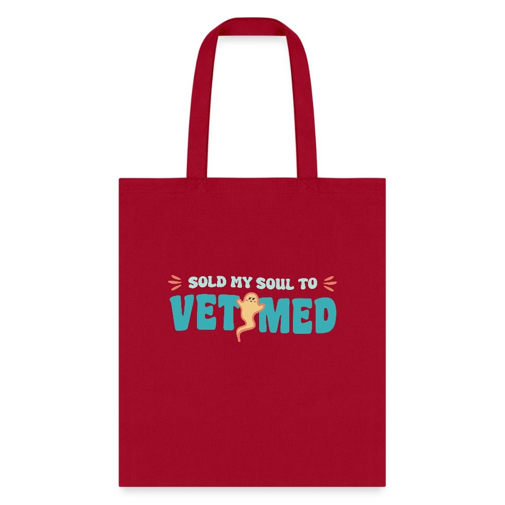 Sold My Soul to VET MED Cotton Tote Bag - Veterinary Medicine Design