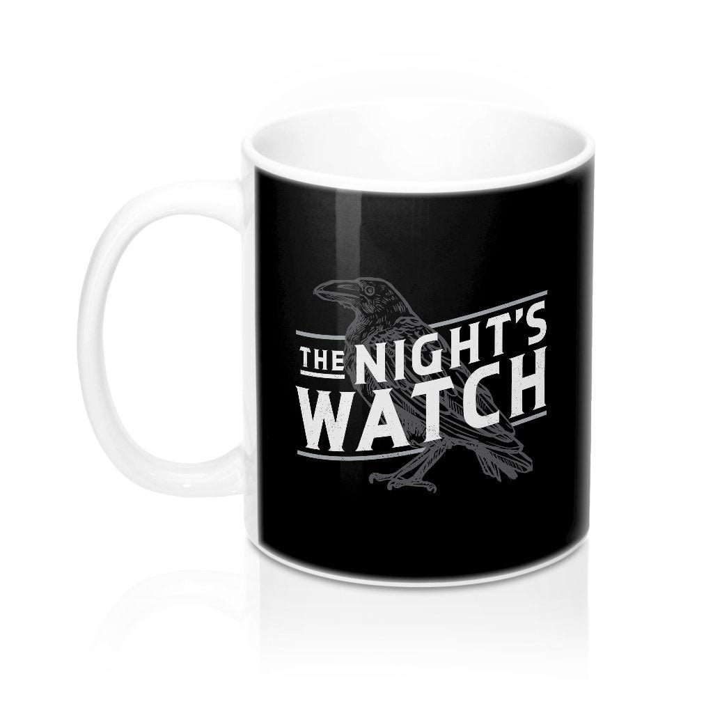 Night's Watch Coffee Mug - White Ceramic 11oz Game of Thrones